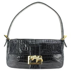 FENDI Mini Mamma Baguette Handbag Black Vintage vd2wz4 – VintageShop solo