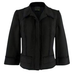 Fendi Black Cropped Blazer