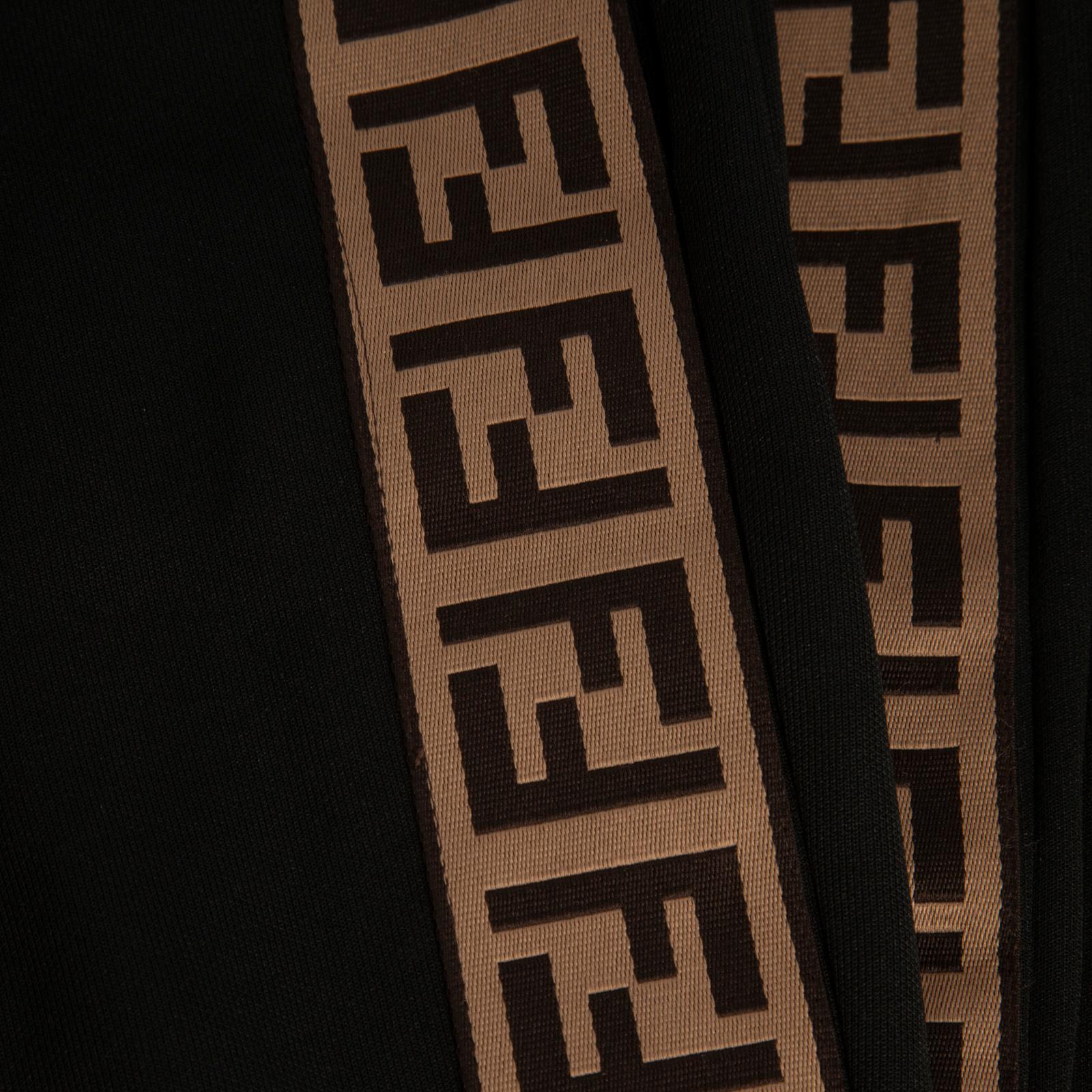 Noir Pantalon de jogging avec logo Fendi noir Taille XS en vente