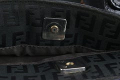 Fendi Black FF Monogram Zucca Shopper Tote 15LV1029