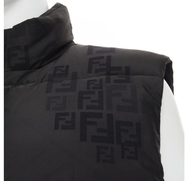 Fendi nero FF Zucca monogram nero gilet imbottito in piuma d'oca IT54 2XL
Riferimento: TGAS/C00742
Marchio: Fendi
Model: FAA694 AAAS F0GME
Materiale: Cotone, misto
Colore: nero
Modello: Tinta unita
Chiusura: zip
Dettagli extra: In misto cotone nero.