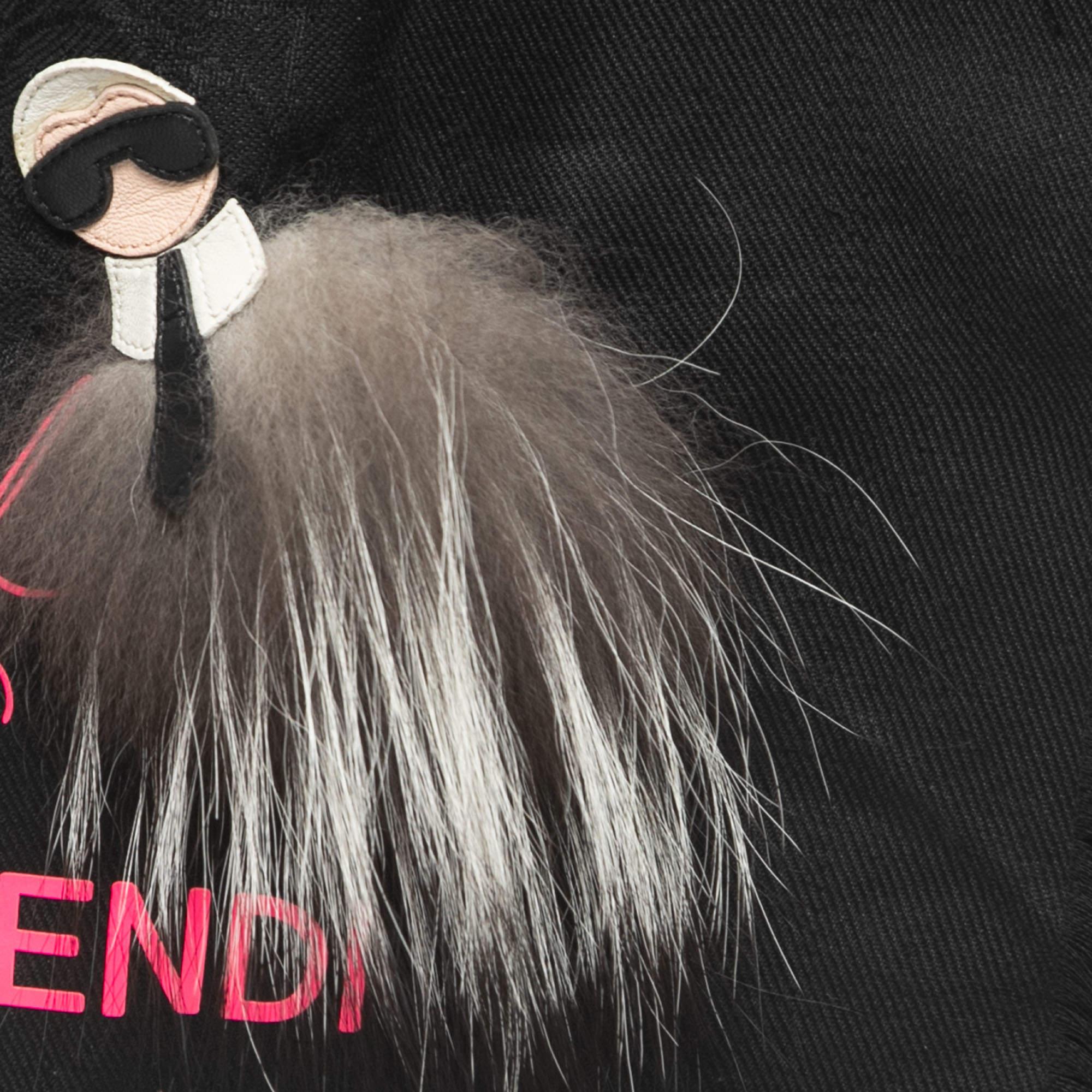 fendi touch of fur shawl