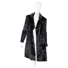 Fendi Black Fur Long Coat, Original Label