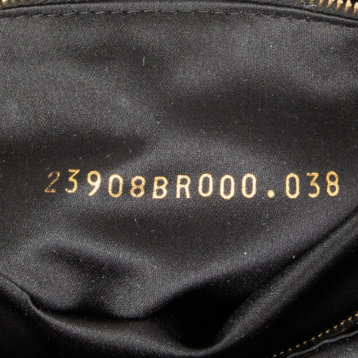 FENDI black & gold BEADED SEQUINS MINI BAGUETTE Shoulder Bag In Excellent Condition In Zürich, CH