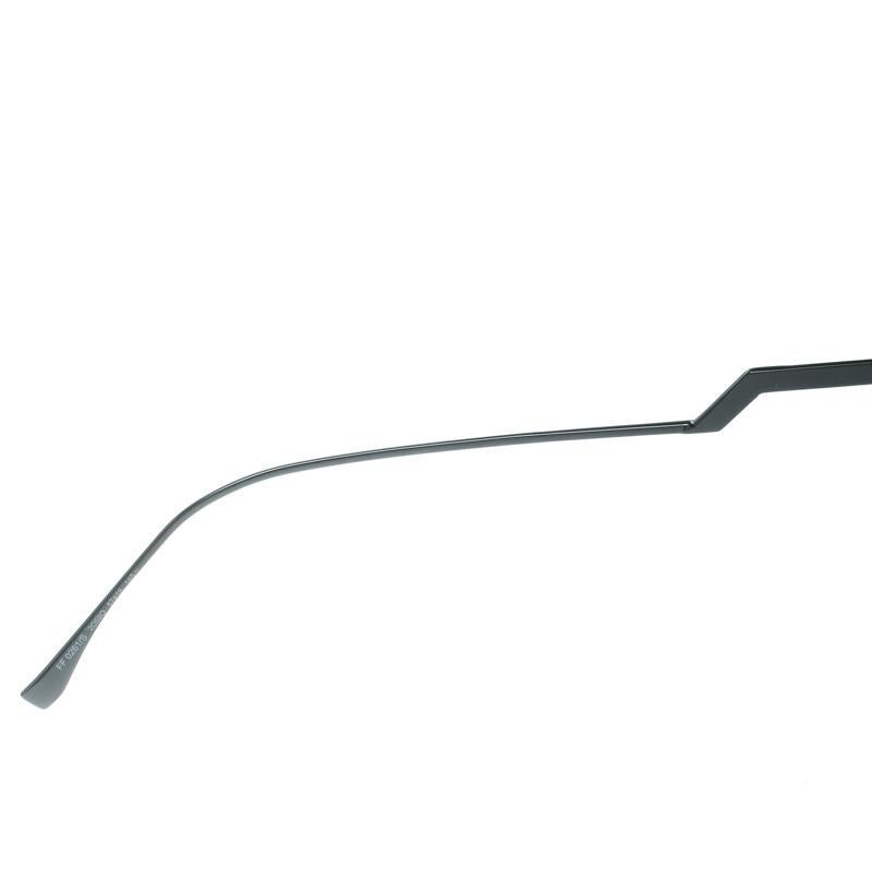 Fendi Black / Grey Gradient FF 0261/S Spike Studded Can Eye Geometric Sunglasses 2
