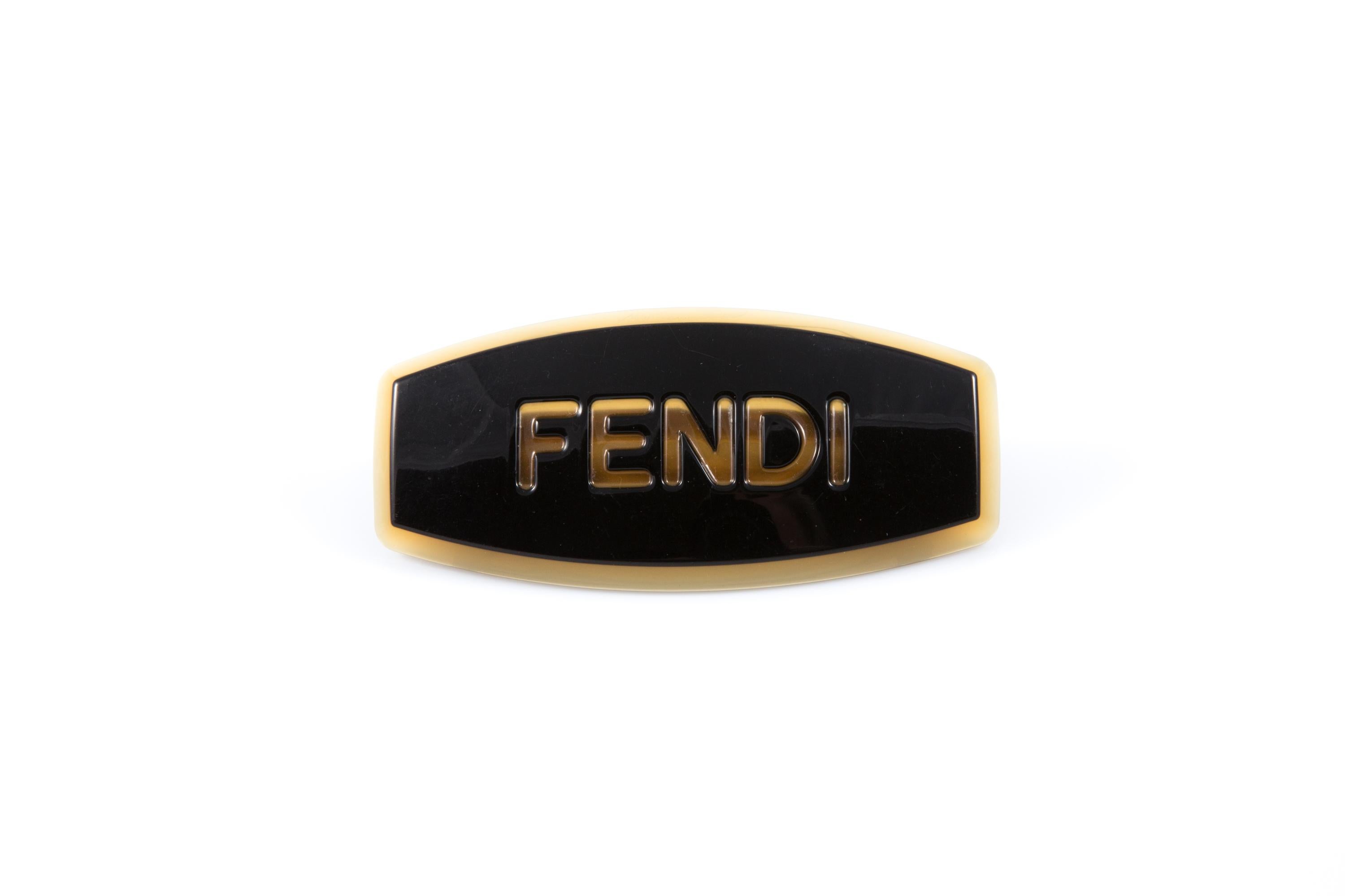 Fendi Schwarze Haarspange im Angebot 1