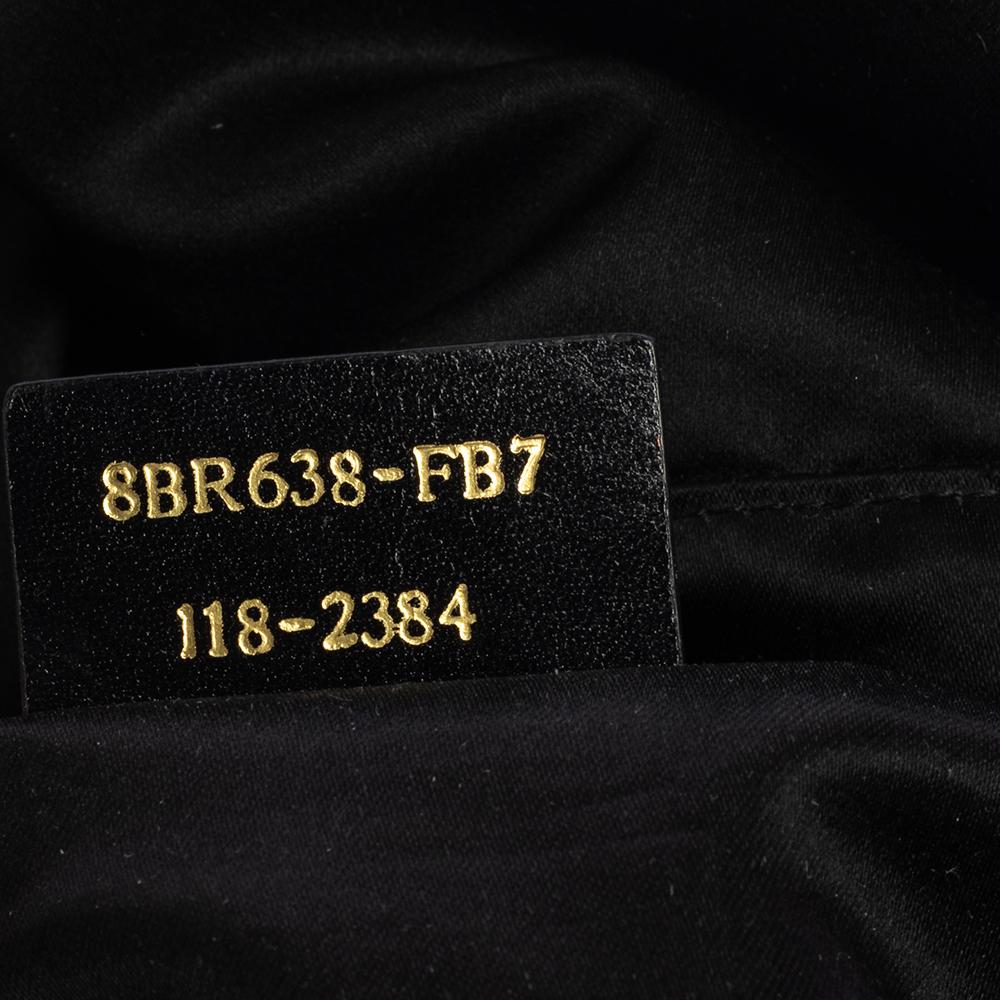 Fendi Black Iridescent Leather Mama Forever Large Flap Shoulder Bag 3