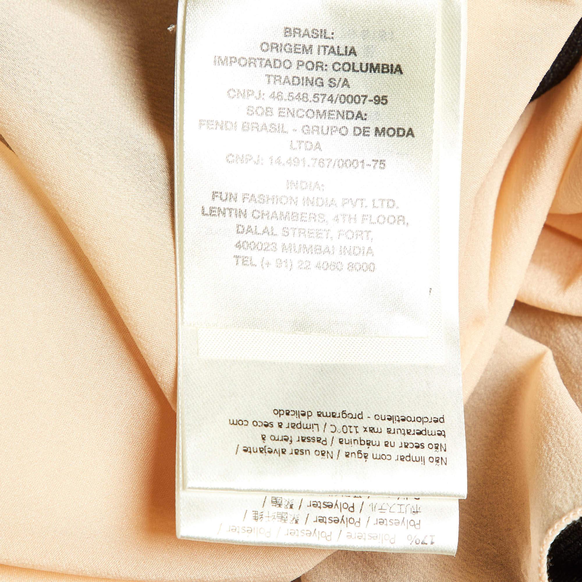 De las mujeres Fendi Minifalda de punto negra con detalle recortado L en venta