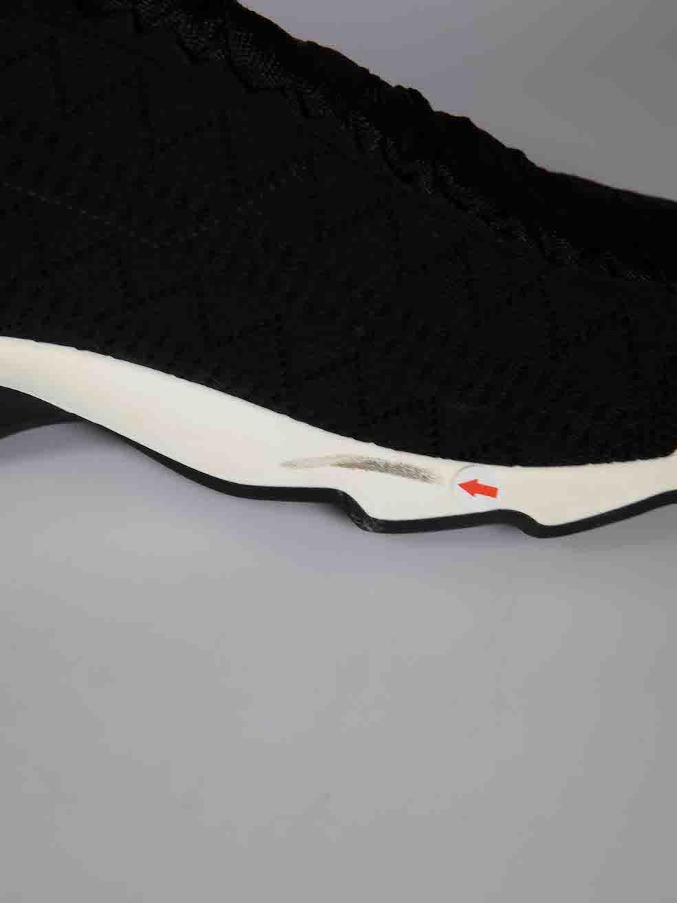 Fendi Black Knit Accents Sock Trainers Size IT 38 For Sale 4