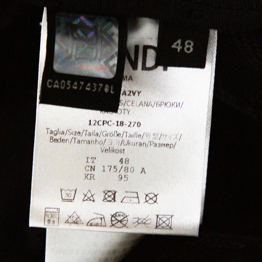 Fendi Schwarz stricken Monster Augen Detail Track Pants M 2