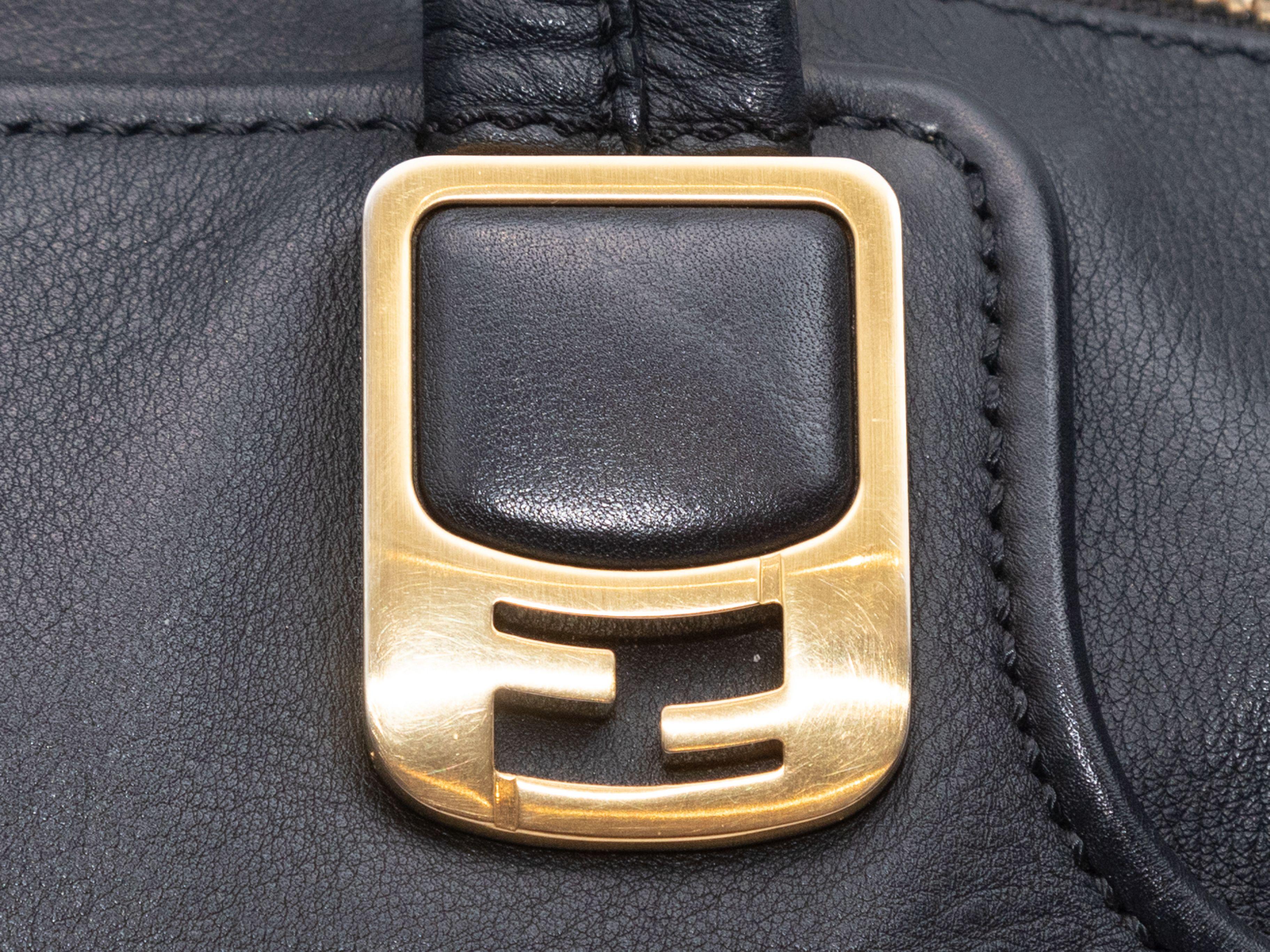 Fendi Black Large Leather Chameleon Bag 1