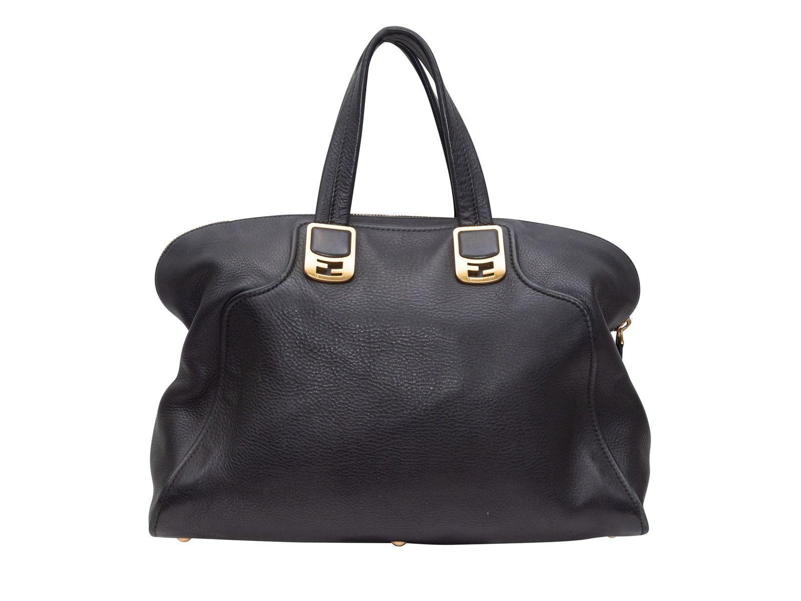 Fendi Black Large Leather Chameleon Bag 2