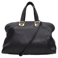 Fendi Black Large Leather Chameleon Bag