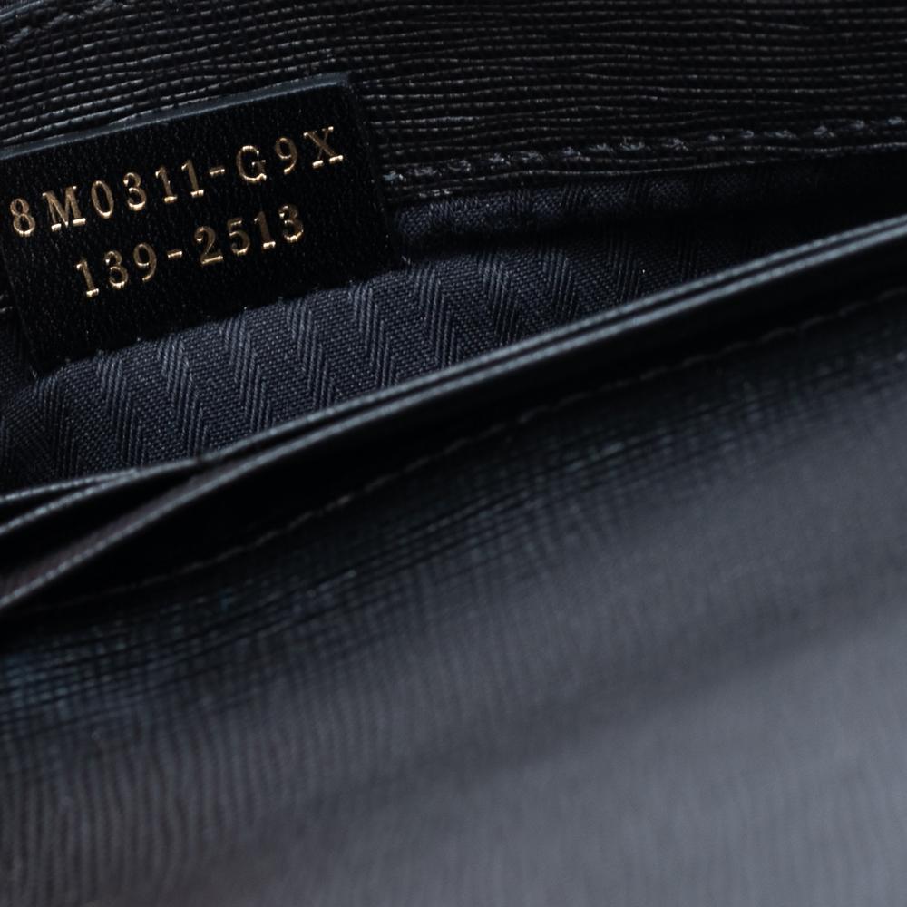 Fendi Pochette a busta in pelle nera 2 Jours 4
