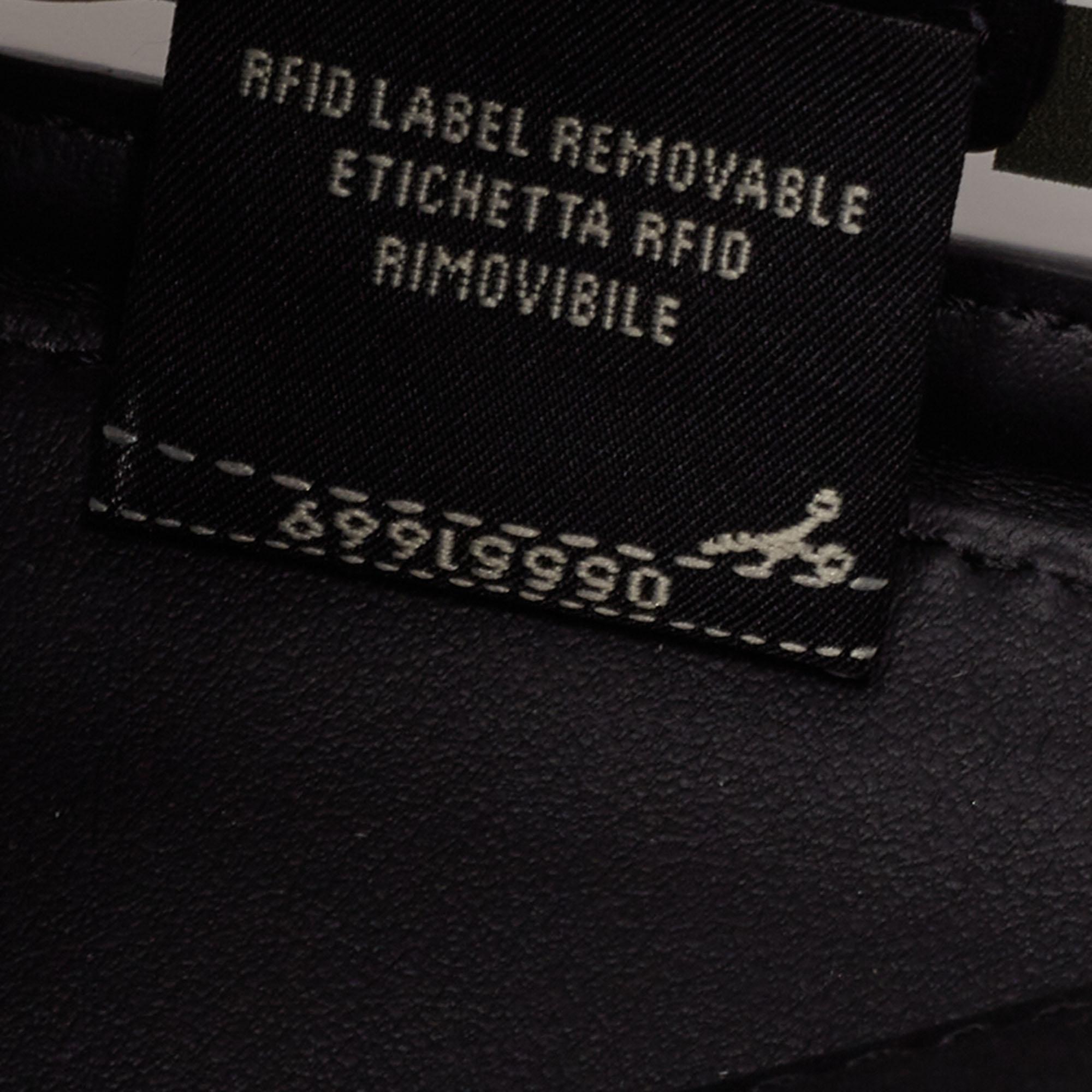 Fendi Black Leather and Zucca PVC Mini Baguette Bag 6