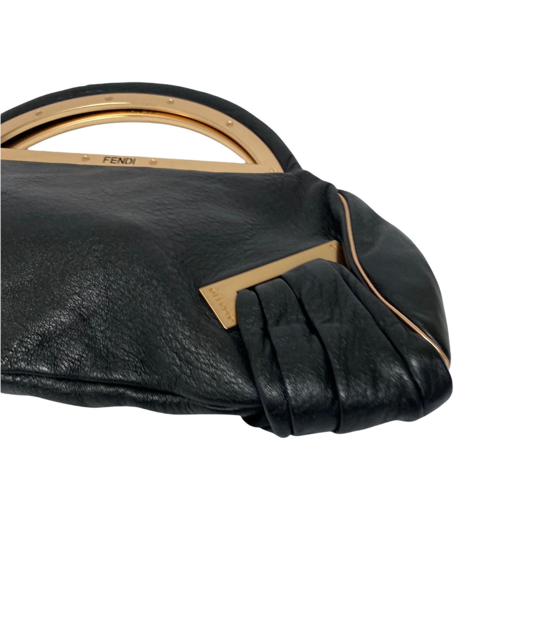 Fendi Black Leather Bag  1