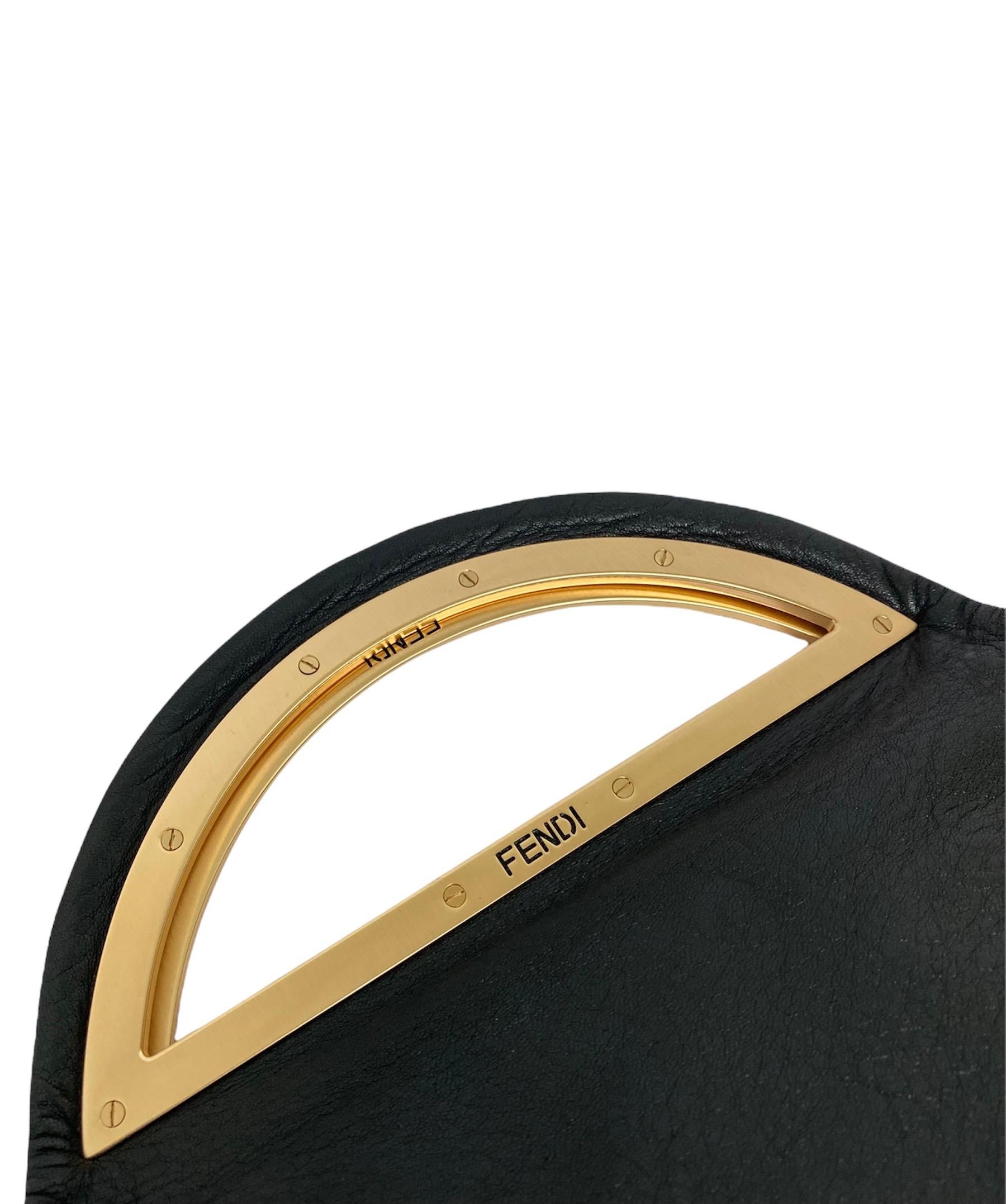 Fendi Black Leather Bag  2