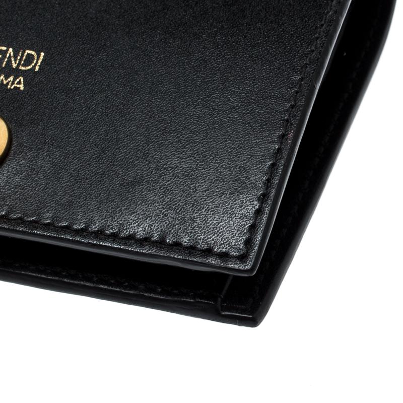 Fendi Black Leather Bifold Wallet 4