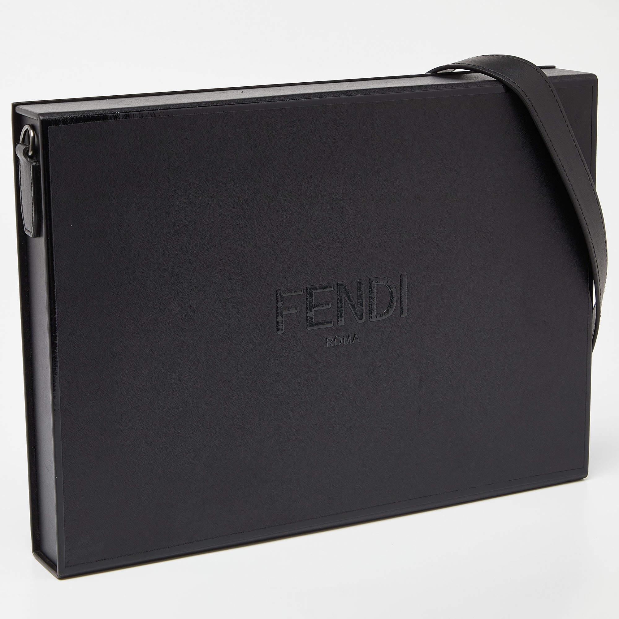 Marked by flawless craftsmanship and enduring appeal, this Fendi messenger bag for men is bound to be a versatile and durable accessory. It has a spacious size.

