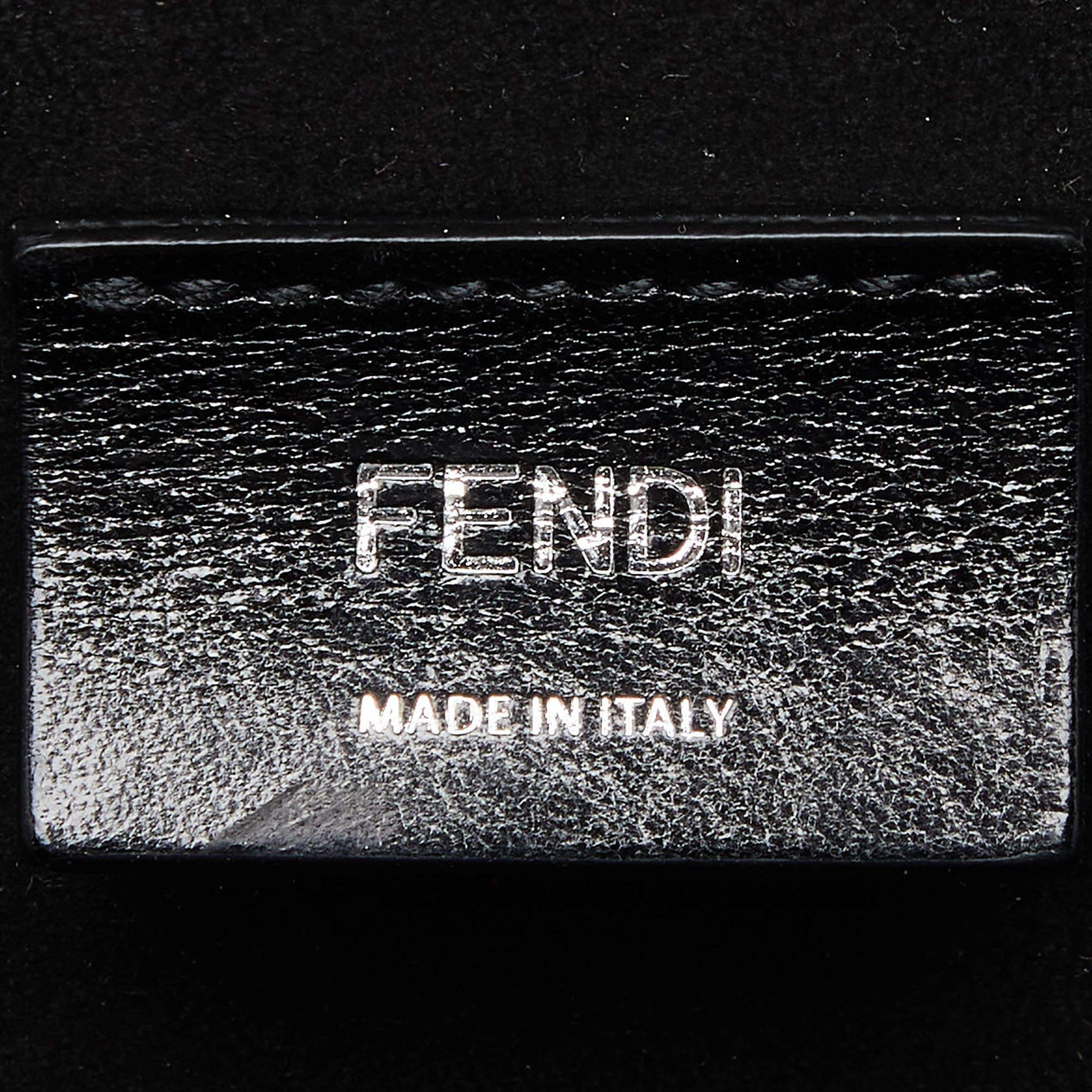 Fendi Black Leather Box Messenger Bag 3