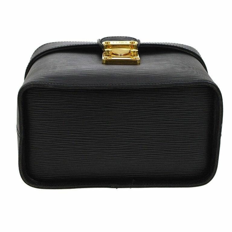 Fendi Black Leather Box Vanity 2 in 1 Evening Top Handle Satchel ...