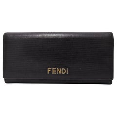 Fendi Black Leather Classic Wallet