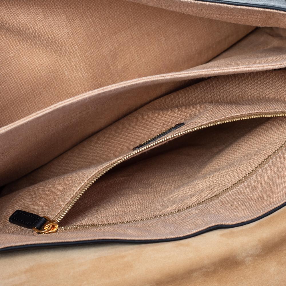 Fendi Black Leather Claudia Chain Shoulder Bag 3