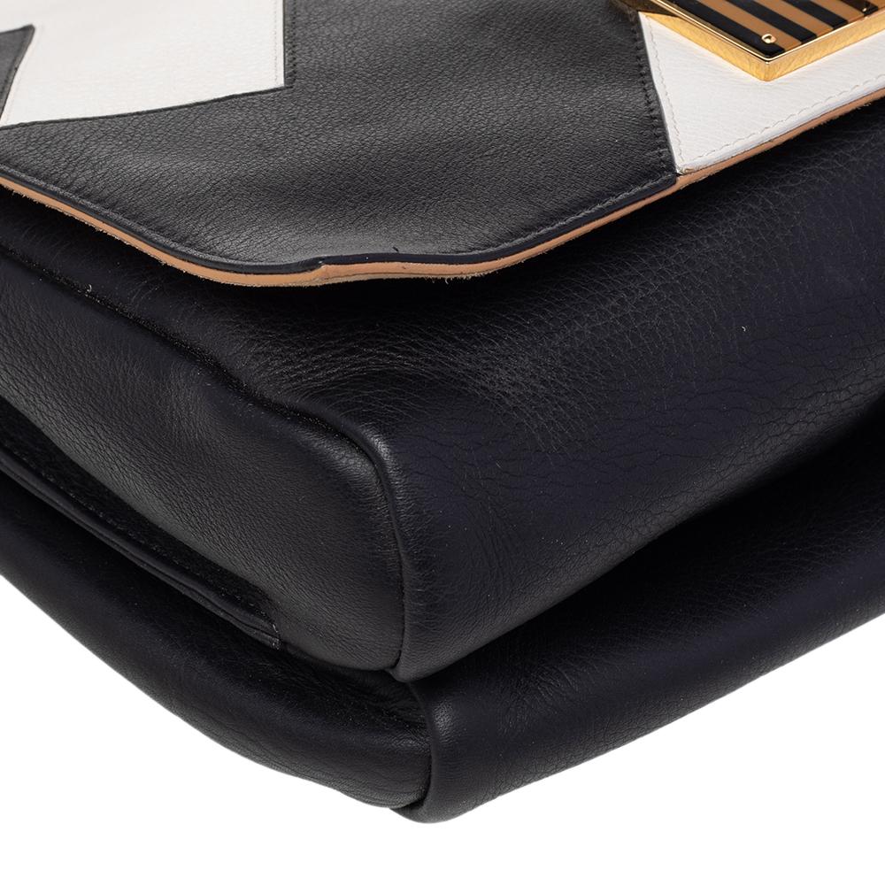 Women's Fendi Black Leather Claudia Chain Shoulder Bag