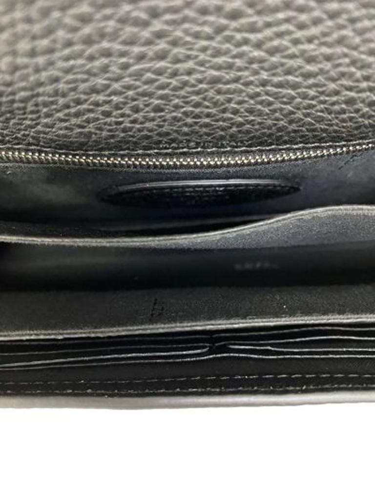 Fendi Black Leather Clutch Bag  2