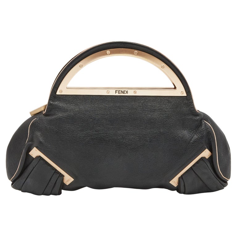 Fendi Black Calf Leather Bos Taurus Clutch Bag main image 1