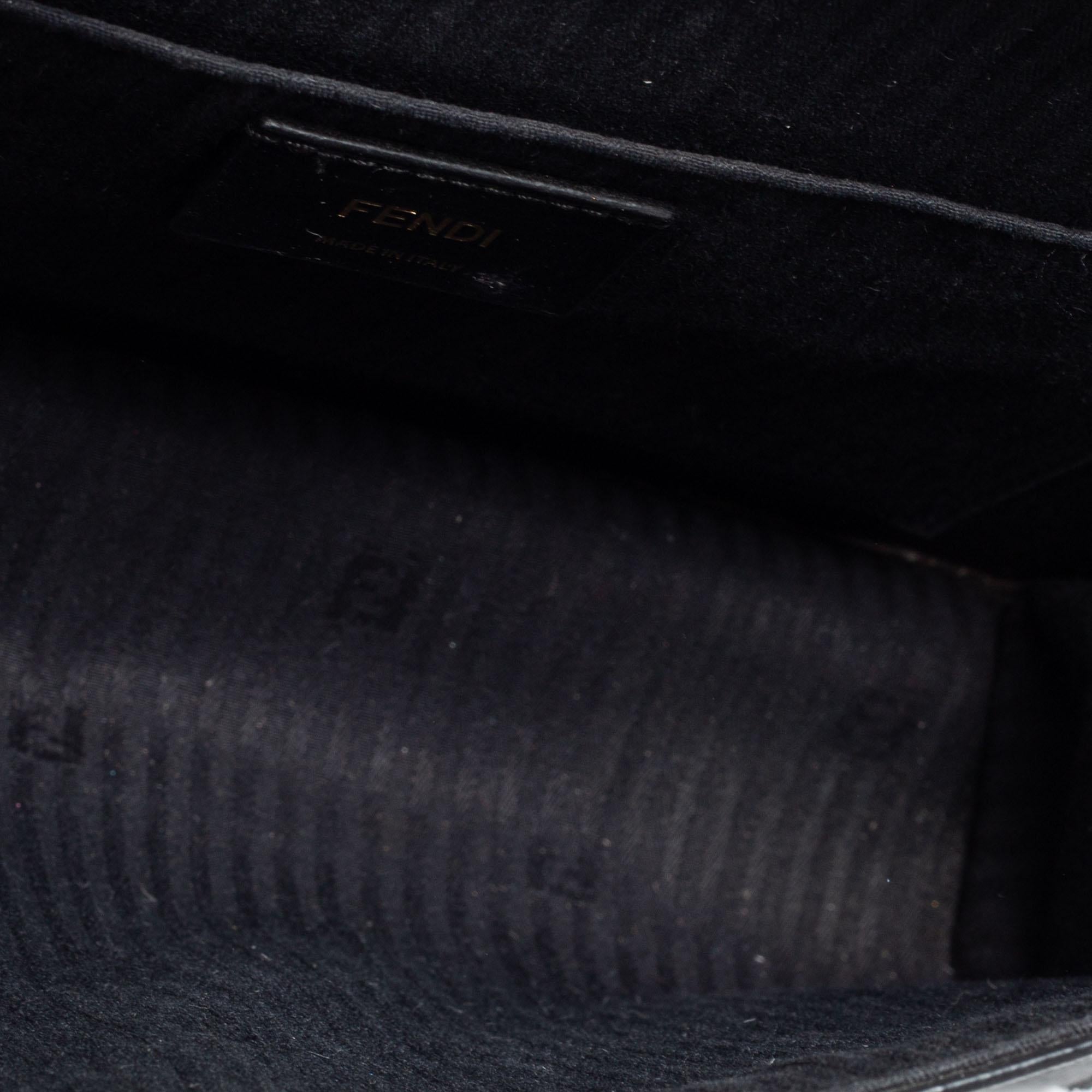 Fendi Black Leather Demi Jour Shoulder Bag 7