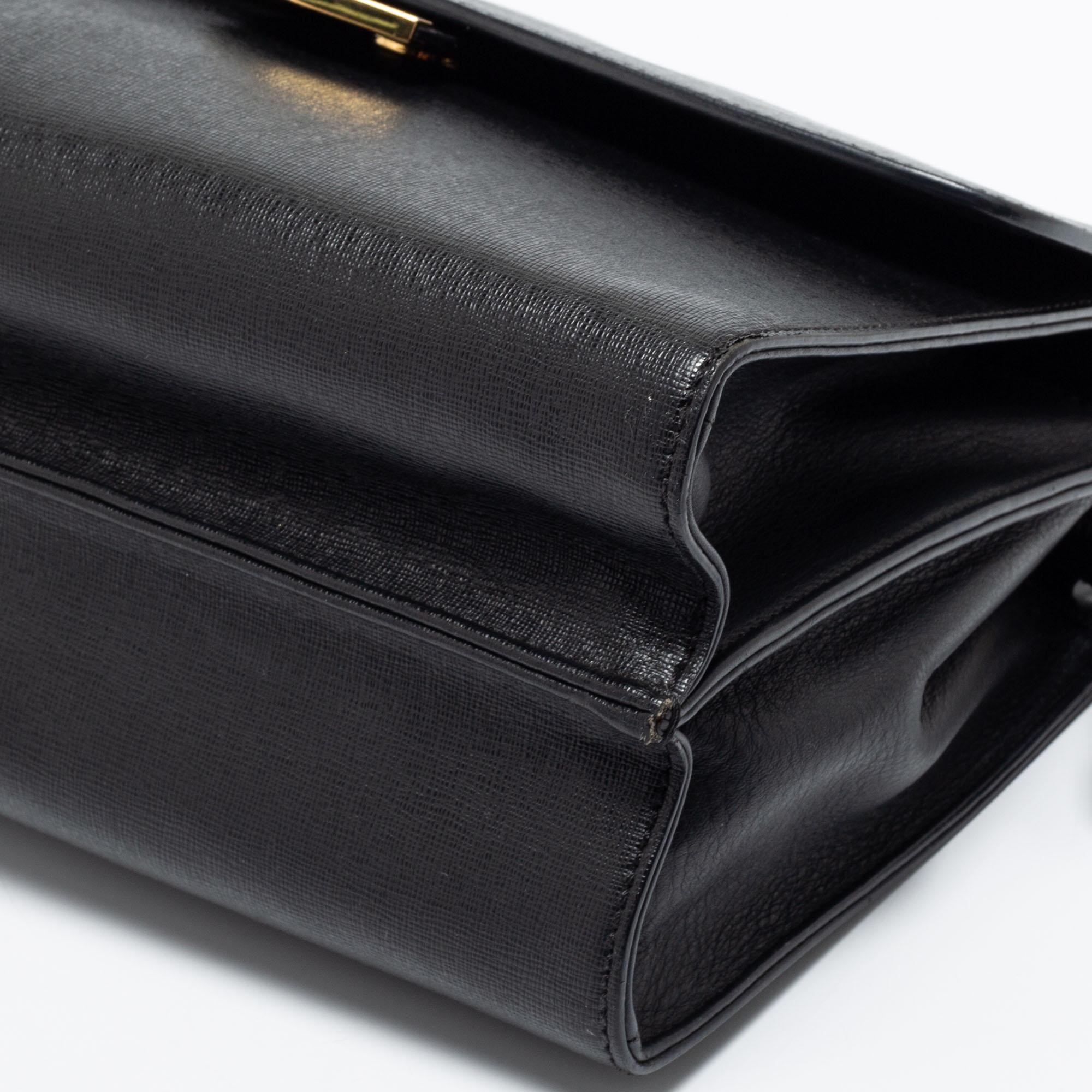 Fendi Black Leather Demi Jour Shoulder Bag 2
