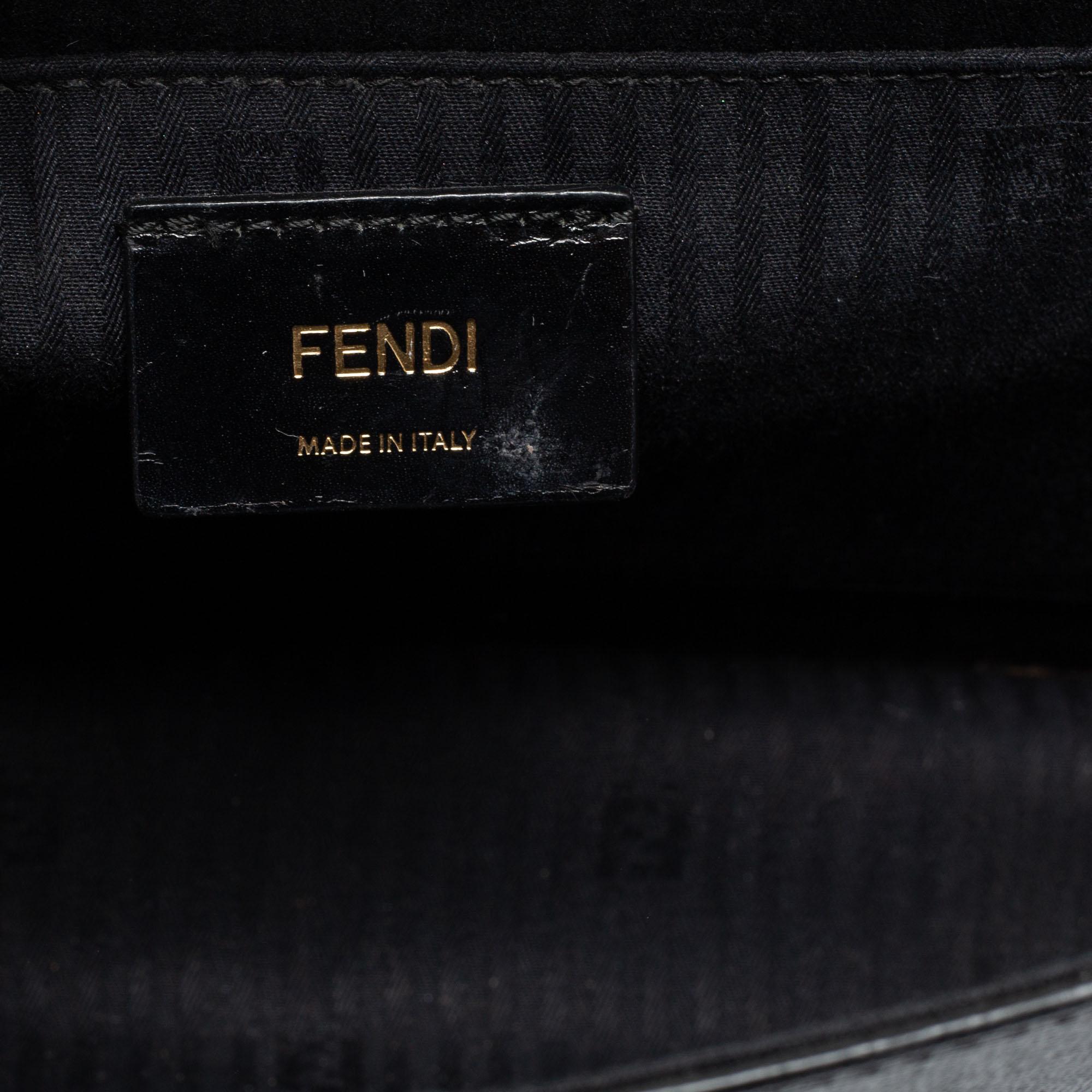 Fendi Black Leather Demi Jour Shoulder Bag 3