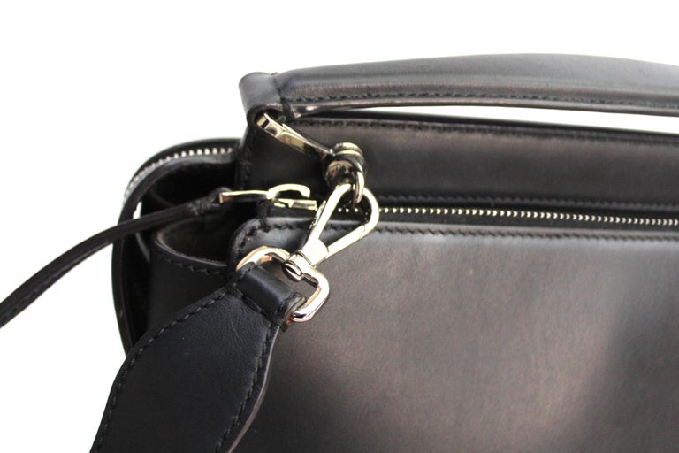 Fendi Black Leather Dot Com Bag For Sale at 1stDibs