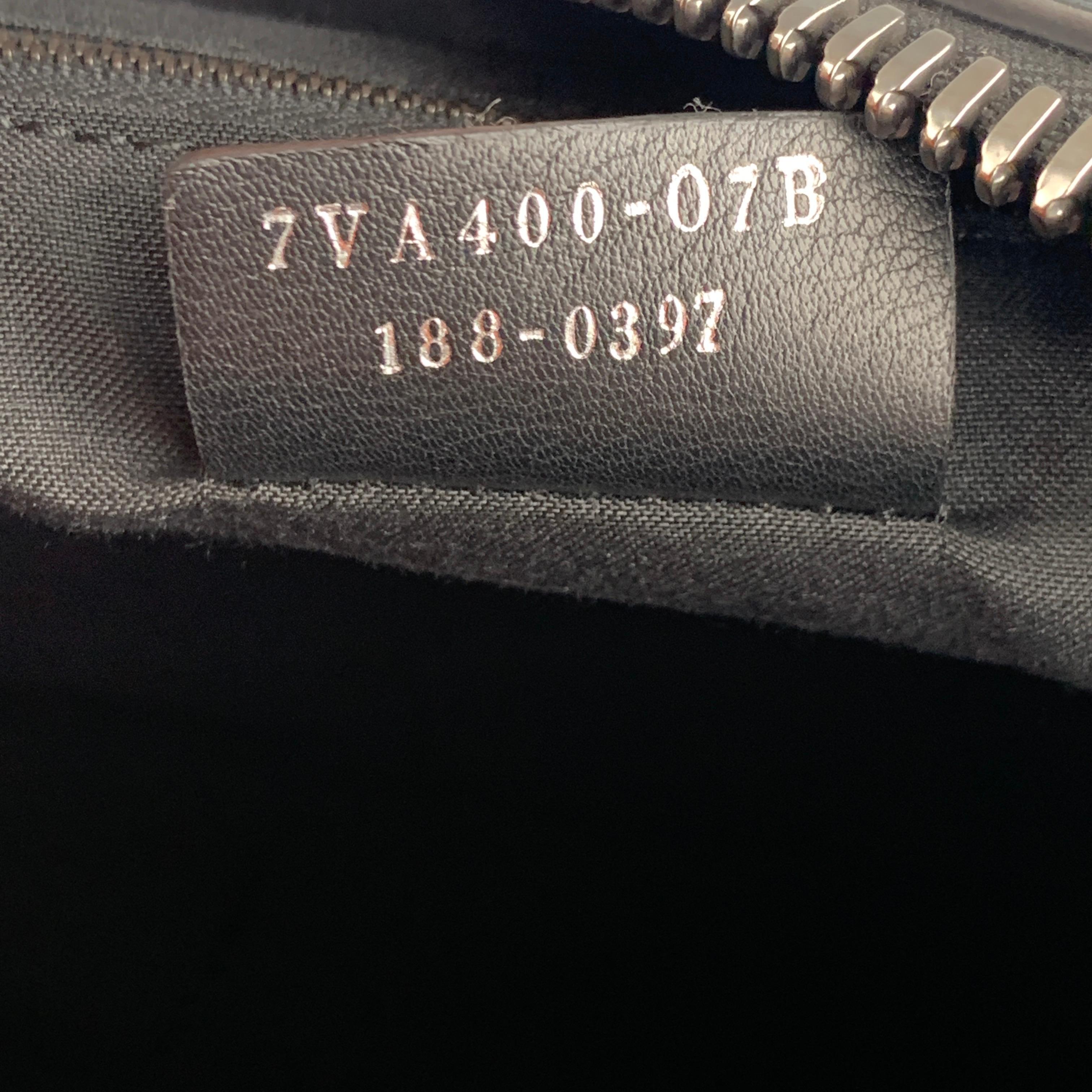 FENDI Black Leather Double Handle Selleria 7VA400 Briefcase 2