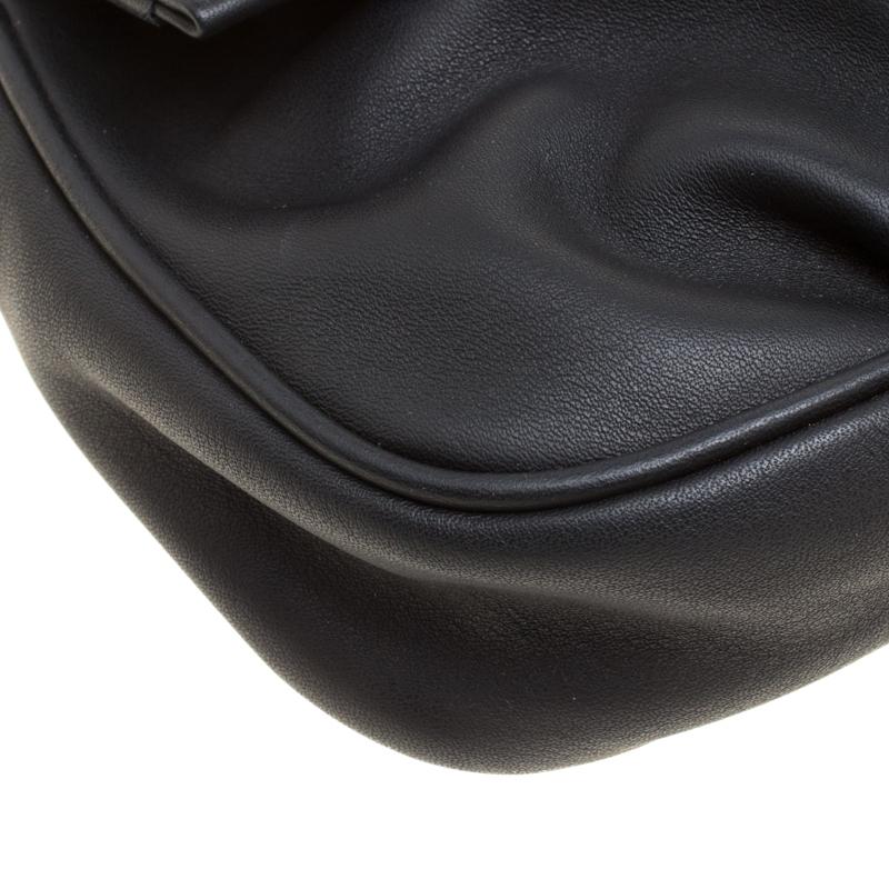Fendi Black Leather Fendista Pochette Crossbody Bag 6
