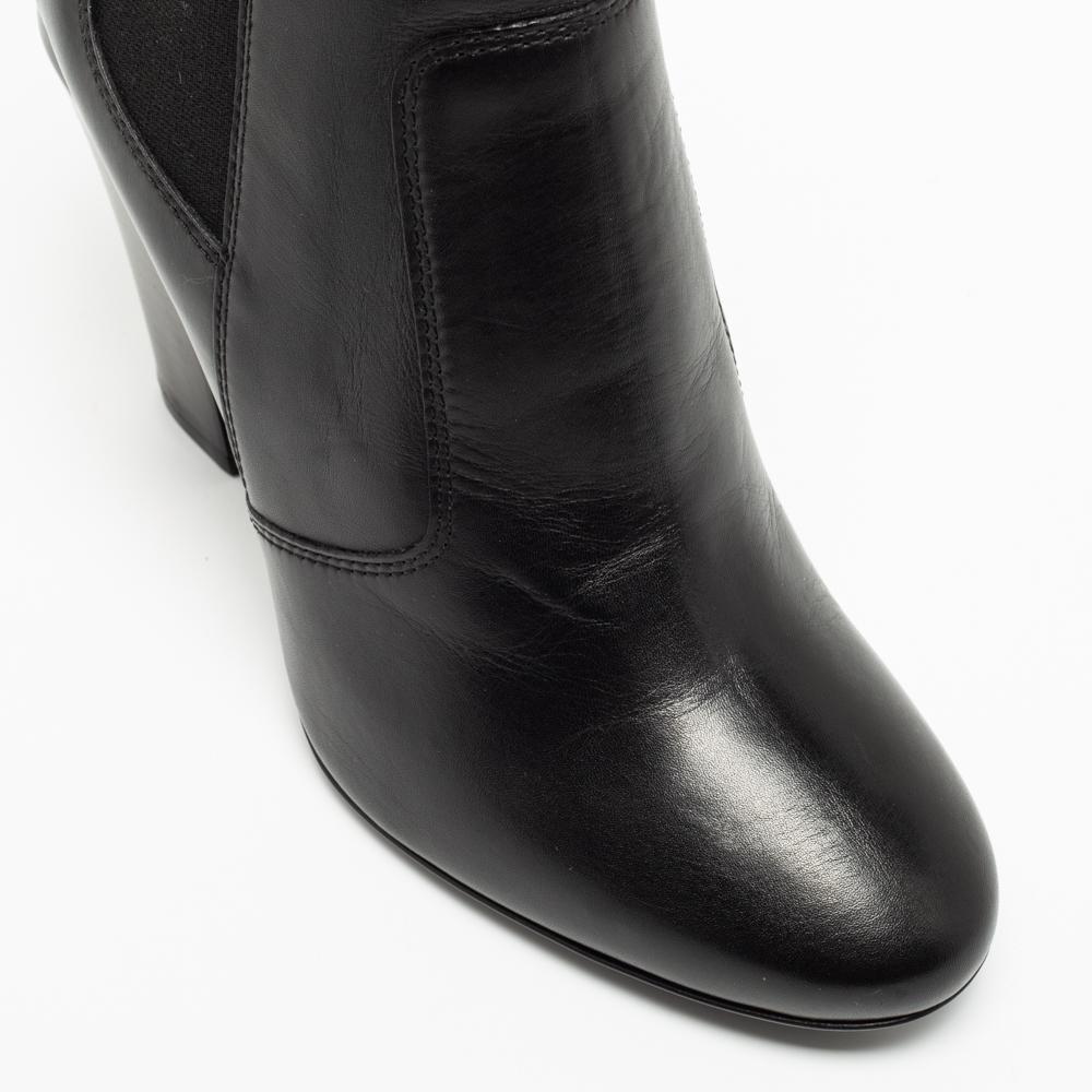Fendi - Stivaletti in pelle nera taglia 38,5 1