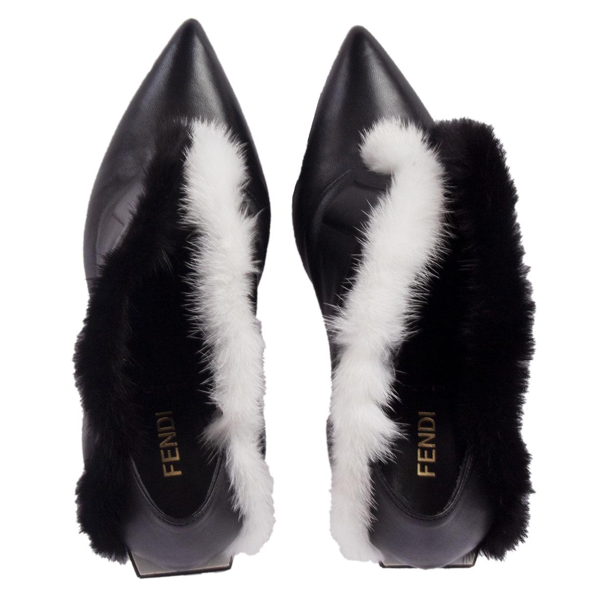 ankle boots with fur trim