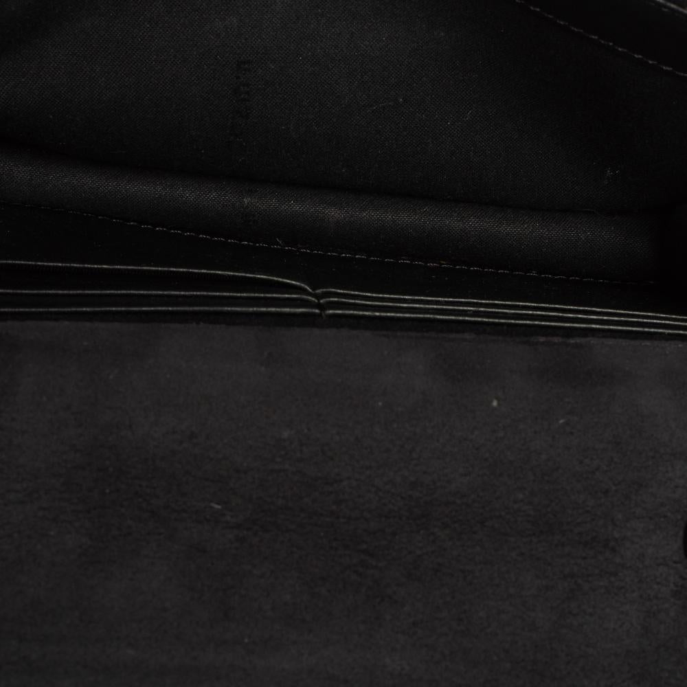 Fendi Black Leather Hypnoteyes Wallet on Chain 2