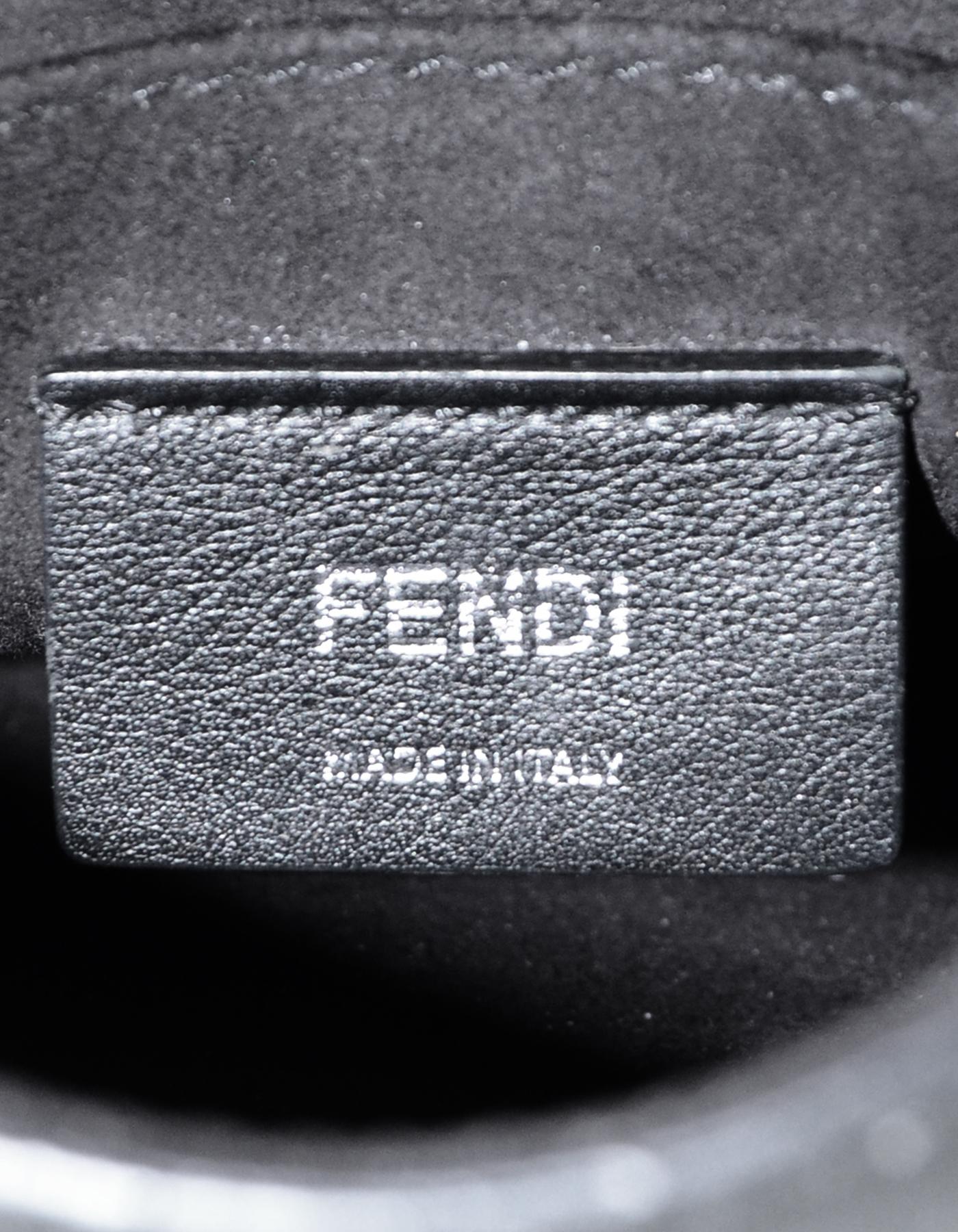 Fendi Black Leather Kan Studded F Logo Flap Crossbody Bag rt. $2, 550 6