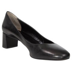 Fendi Pumps con tacco basso in pelle nera taglia IT 40