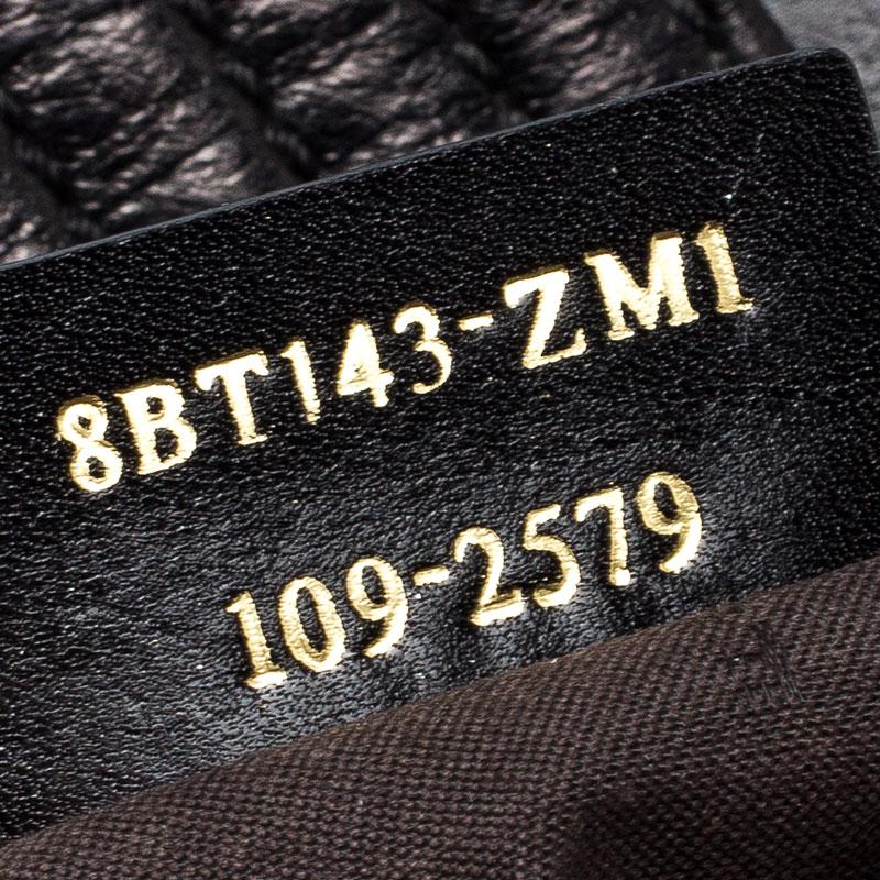 Fendi Black Leather Maxi Baguette Flap Shoulder Bag 5
