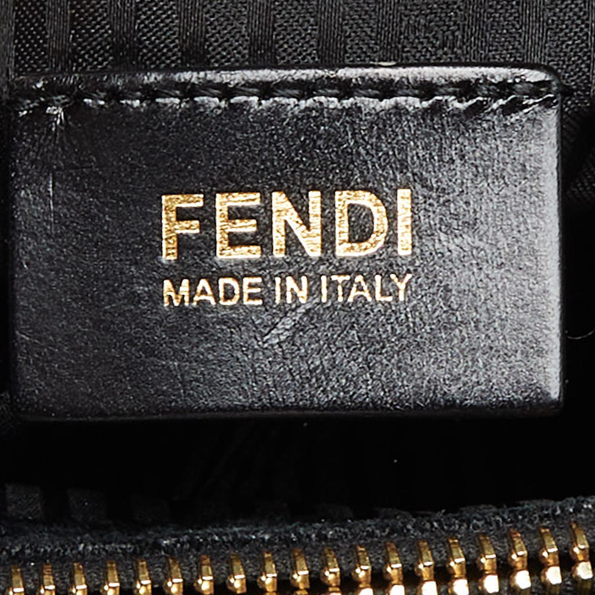 Women's Fendi Black Leather Medium 2Jours Tote For Sale