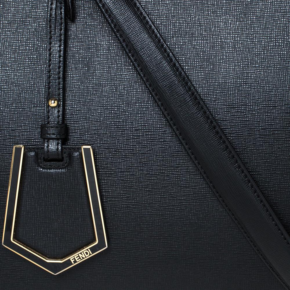Fendi Tote media 2jours in pelle nera 1
