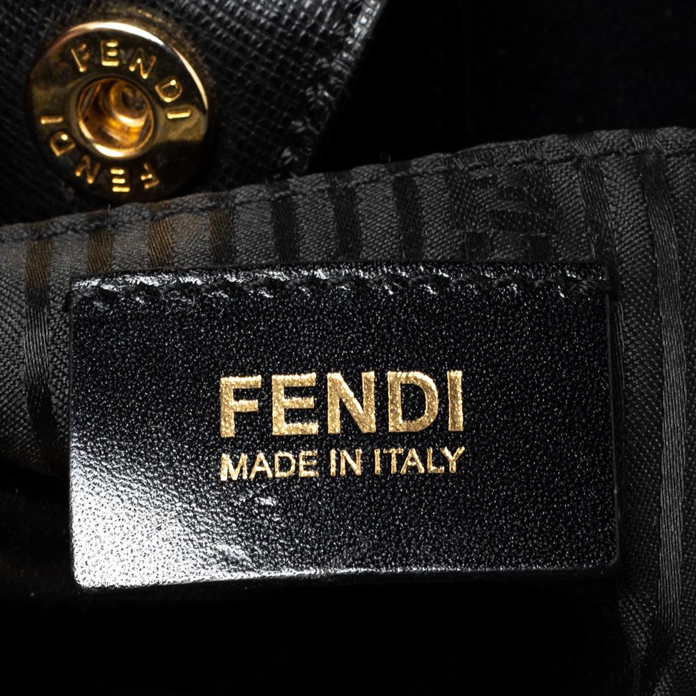 Fendi Black Leather Medium 2Jours Tote 4