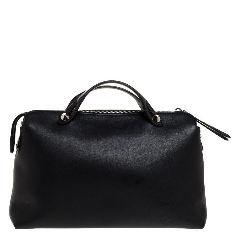 Fendi Black Leather Medium By The Way Boston Bag at 1stDibs | fendi ...