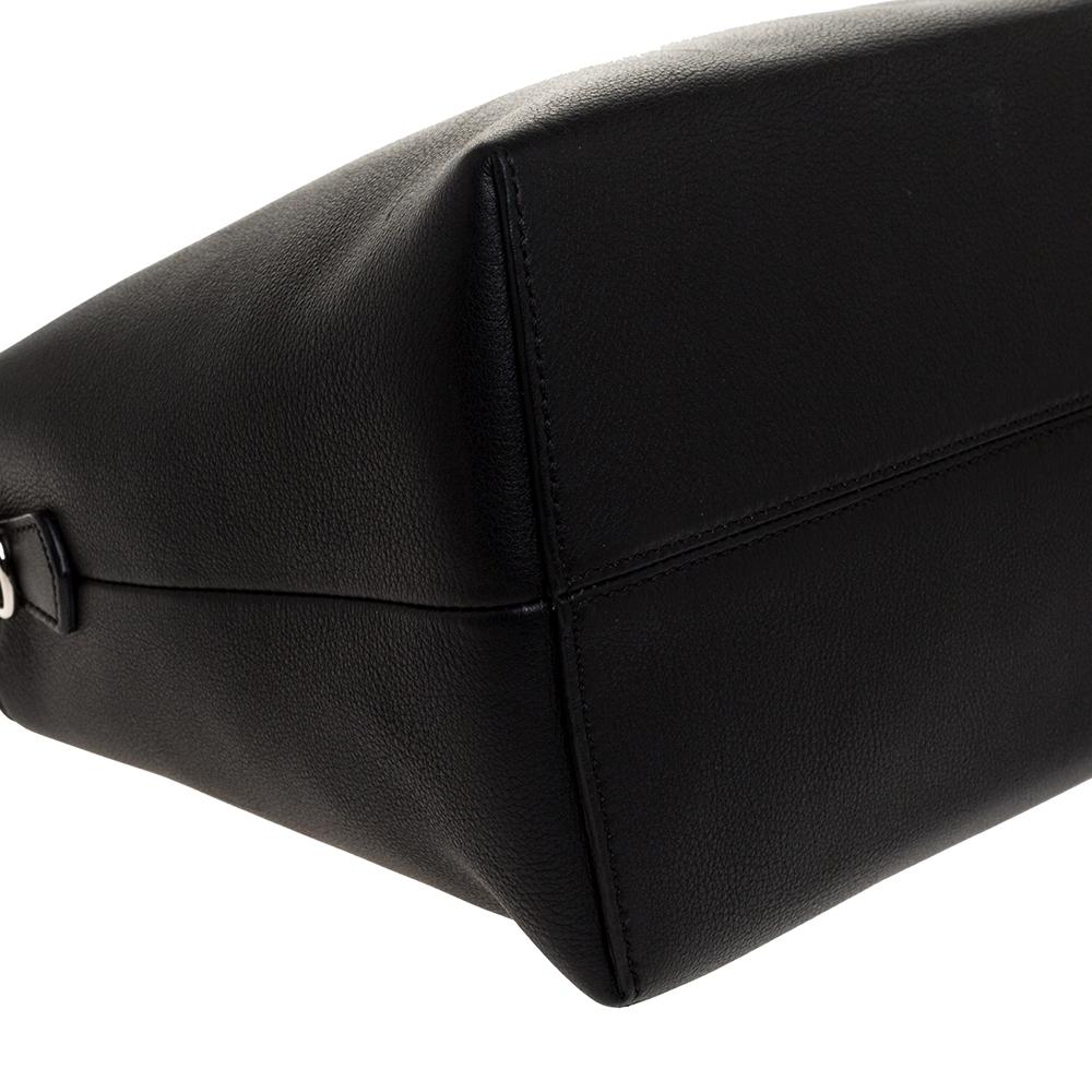 Women's Fendi Black Leather Medium By The Way Boston Bag