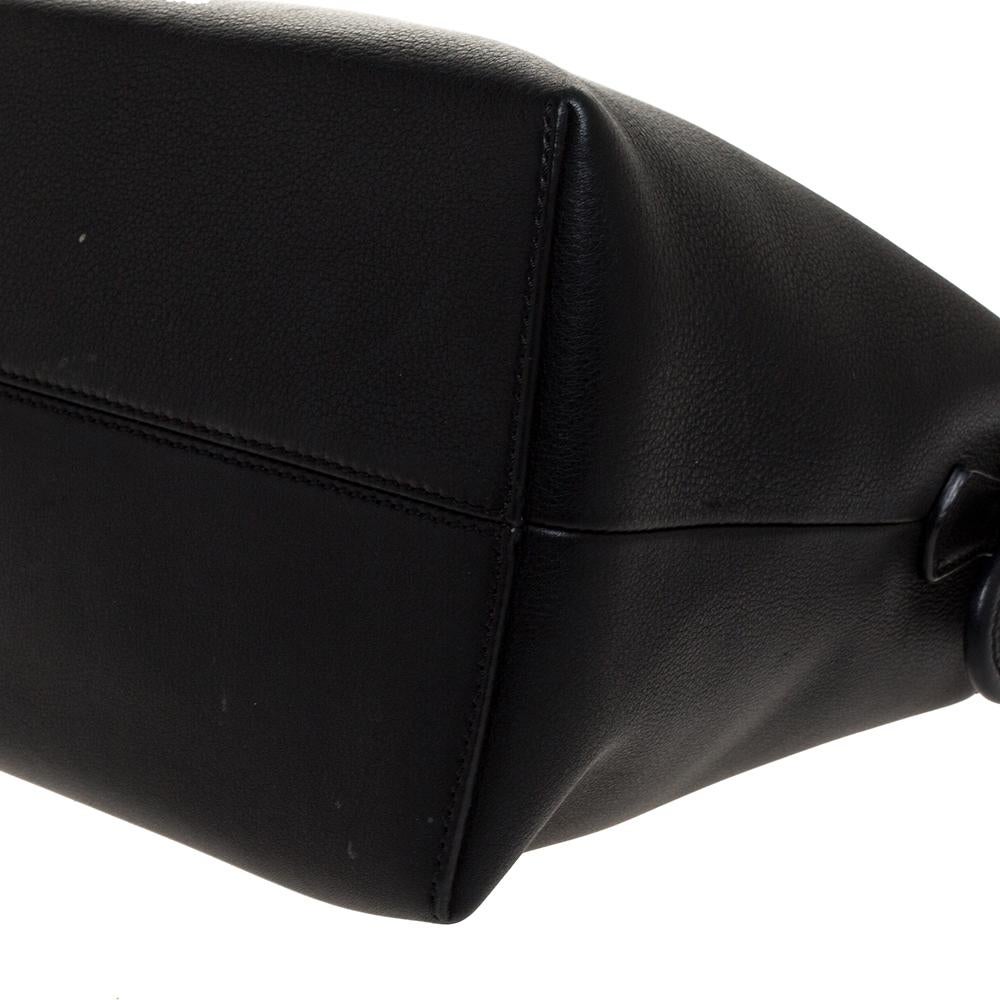 Fendi Black Leather Medium By The Way Boston Bag 1
