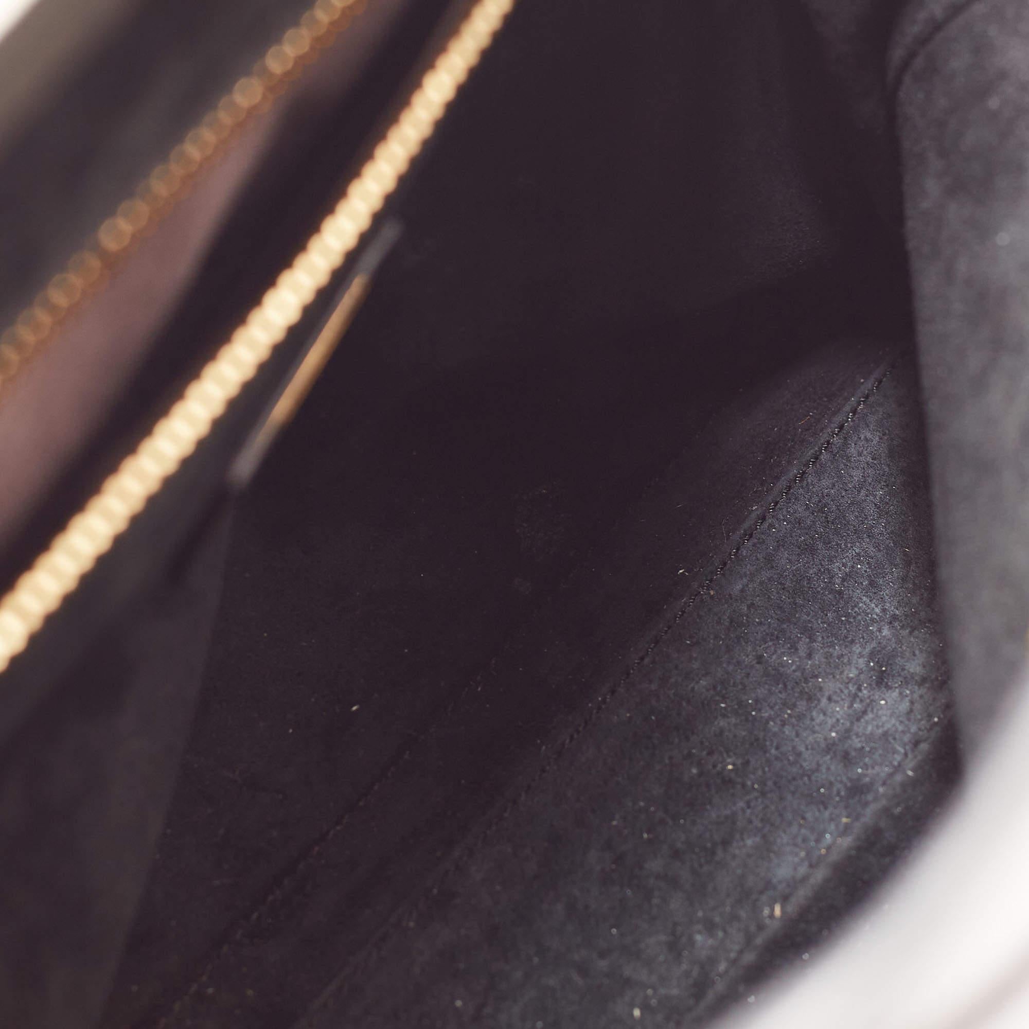 Fendi Black Leather Medium Peekaboo Top Handle Bag 14