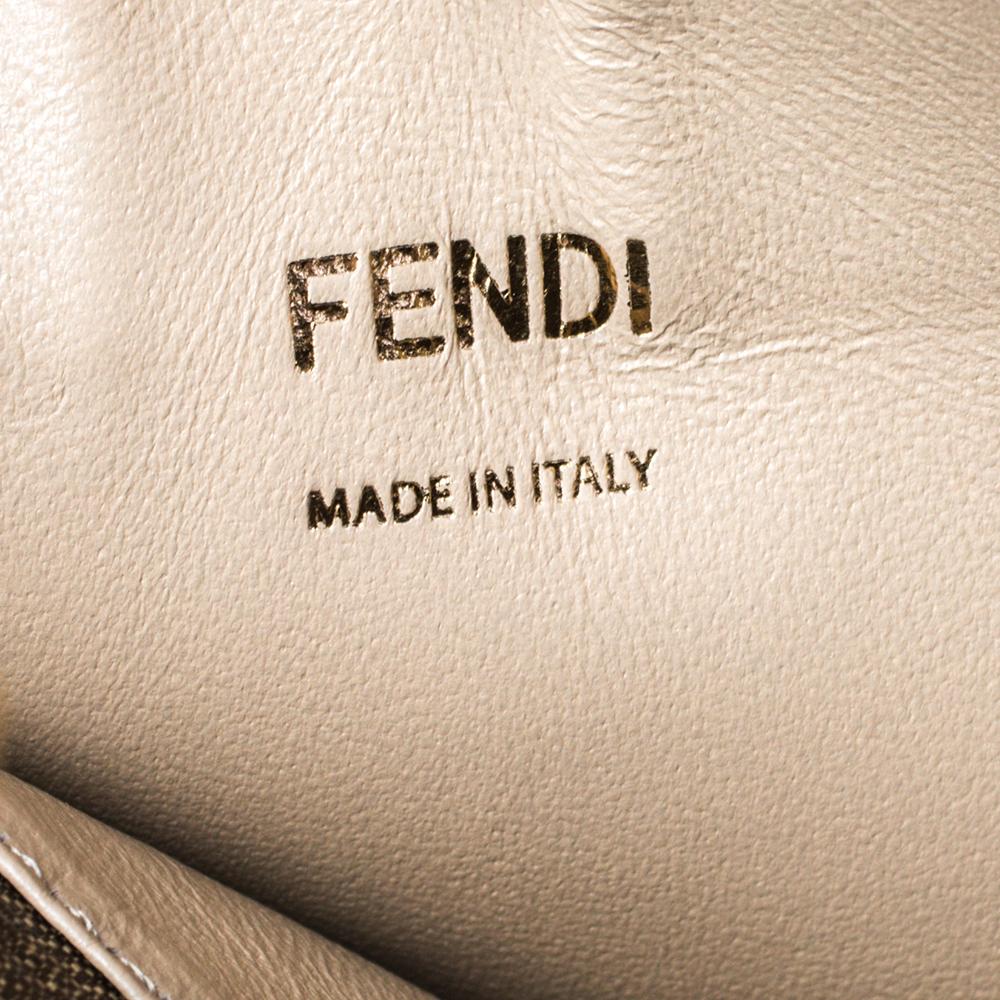Women's Fendi Black Leather Medium Peekaboo X-Lite Top Handle Bag